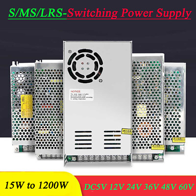 Universal Regulated Switching Power Supply Transformer DC5V 12V 24V 36V 48V 60V