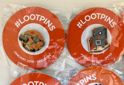 Loot Crate Loot Pins 2016 Full Set All 12 Pins January-December