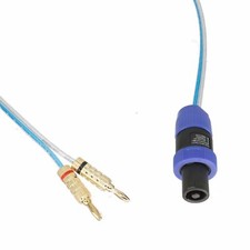 4FX SpeakON to Deluxe Banana HIFI Power Amplifier Speaker DIY Flat Cable 2 33FT