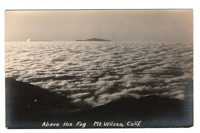 Mt Wilson RPPC Above the Fog Vintage Postcard CA
