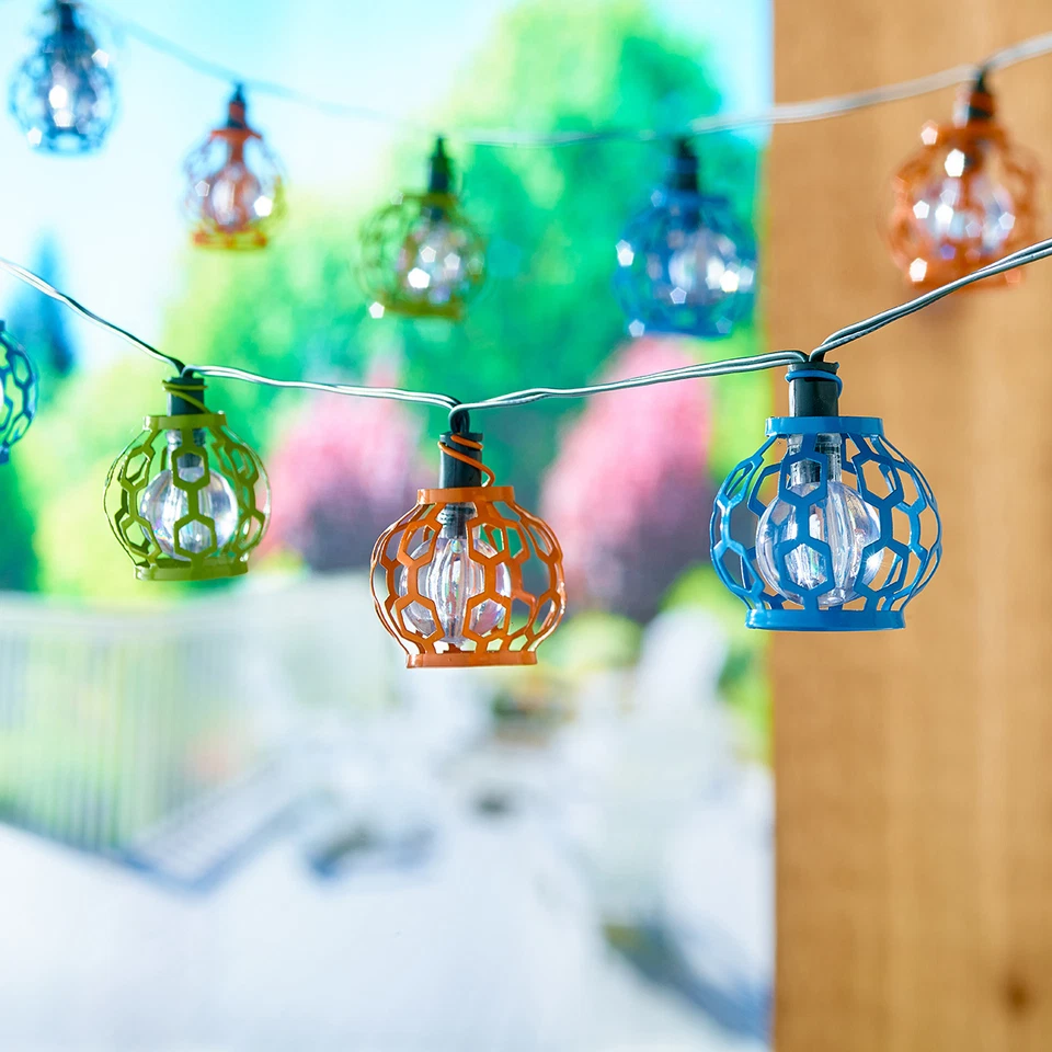 Auto-On Outdoor Solar Power Gala String Lights - Image 2 of 3