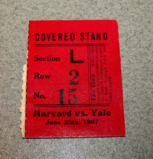 Yale 6/25/1907 Vintage Base Ball Ticket Stub vs Harvard Final Game of the Season