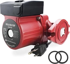 115V Flanged 3-Speed Recirculating Pump, Hot Water Circulation Pump for Water He