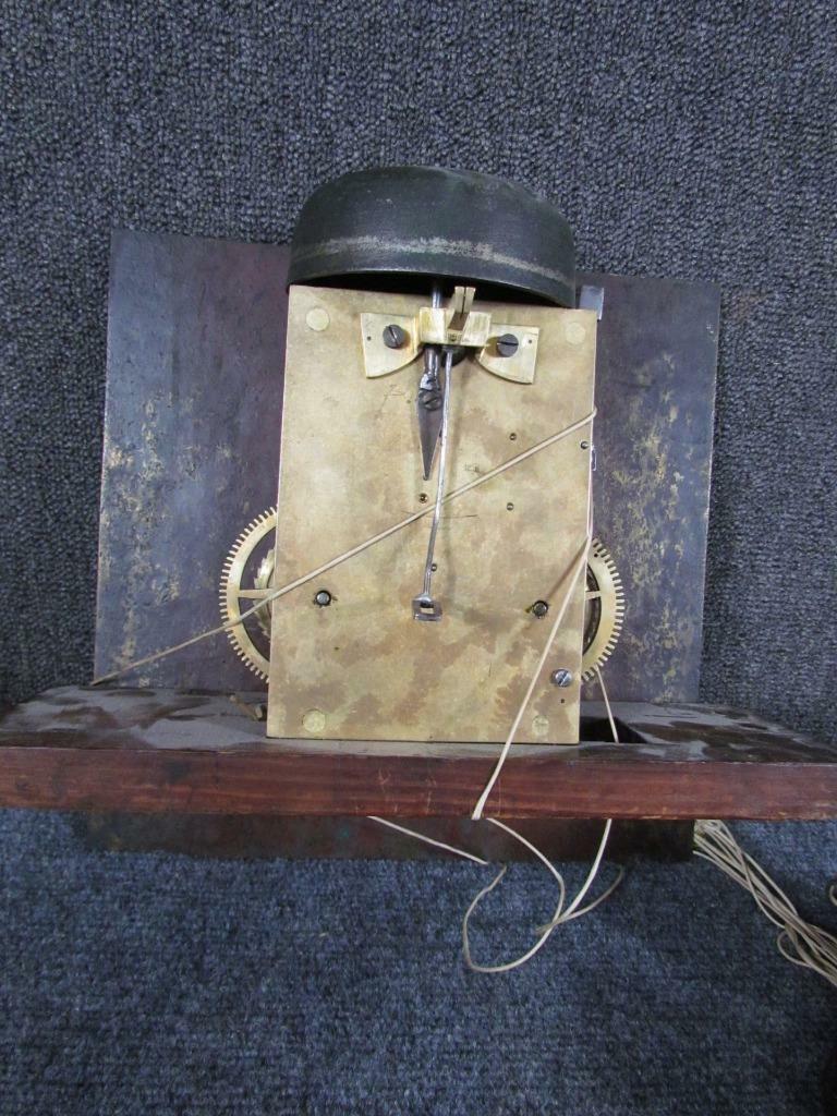 ANTIQUE W.CURTIS EXETER ENGLISH BRASS TALL CASE GRANDFATHER CLOCK FACE