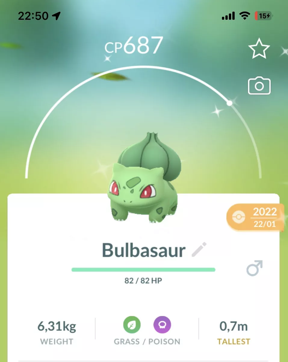 Shiny Bulbasaur Pokemon Trade Go Same day/30 day Trading PVP Pokémon  Venusaur