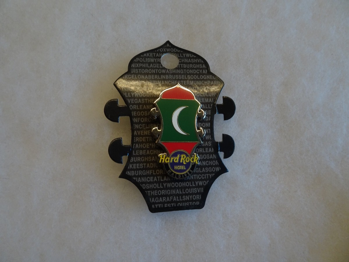Hard Rock Cafe pin Maldives Hotel Core Headstock Flag series 2019