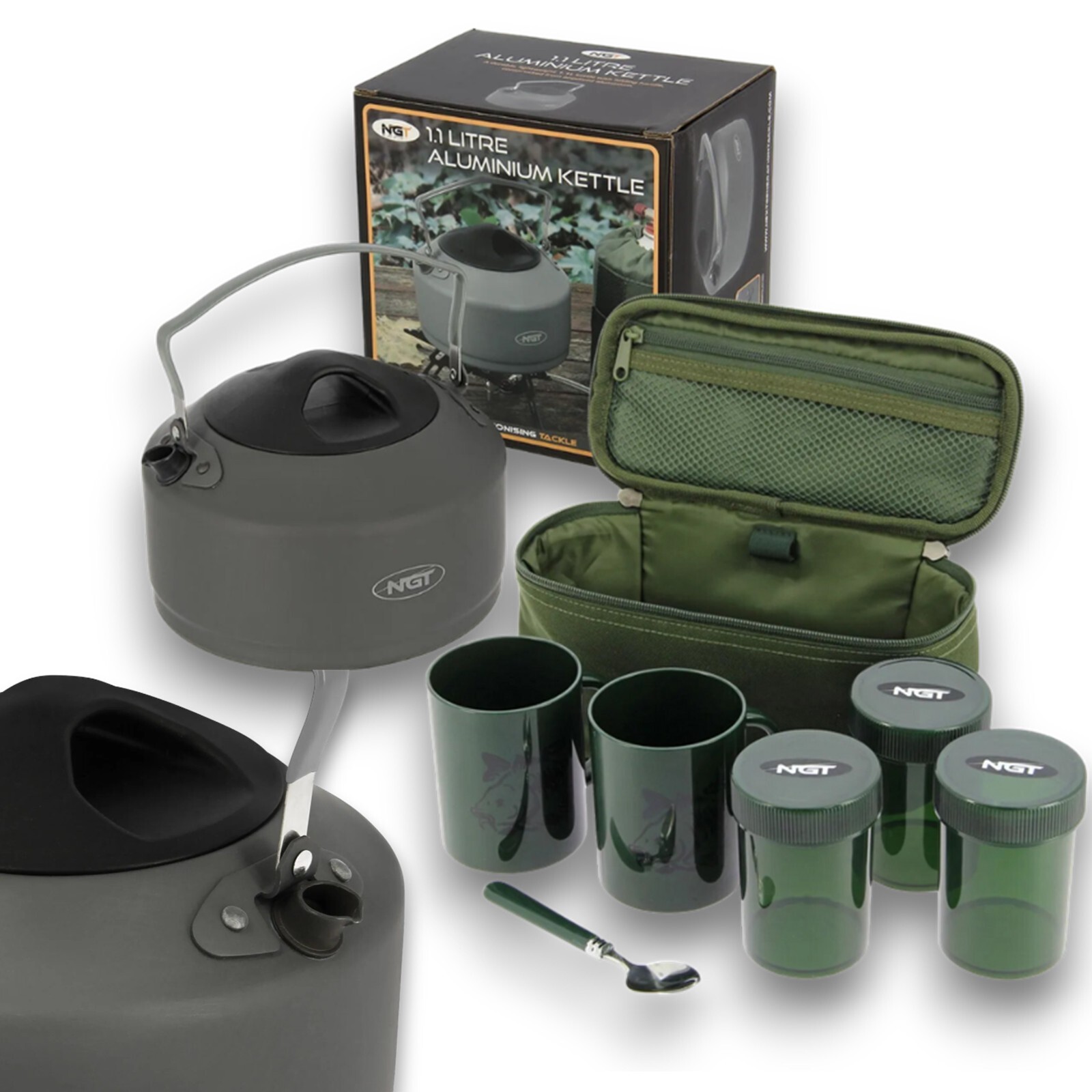 NGT Carp Fishing Brew Kit - Cups & Tea and Coffee Containers Included - Image 9