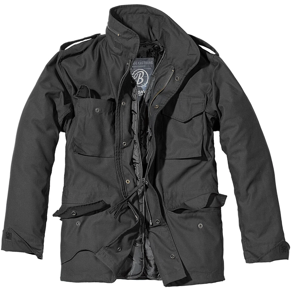 Brandit - M65 Fieldt Vintage Parka Veste de Champ Noir