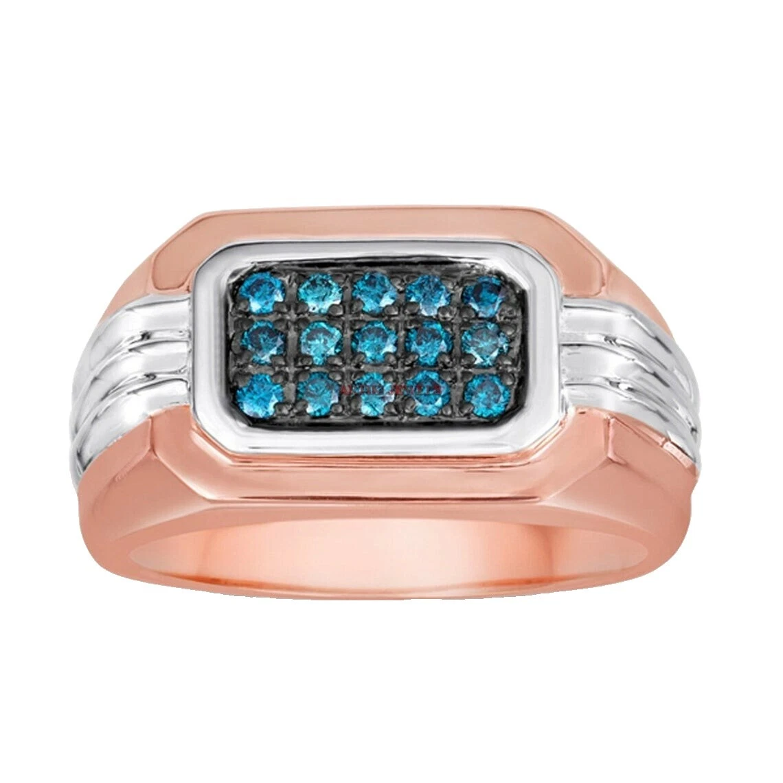 Topaz Rose Gold 14k Rings for Men