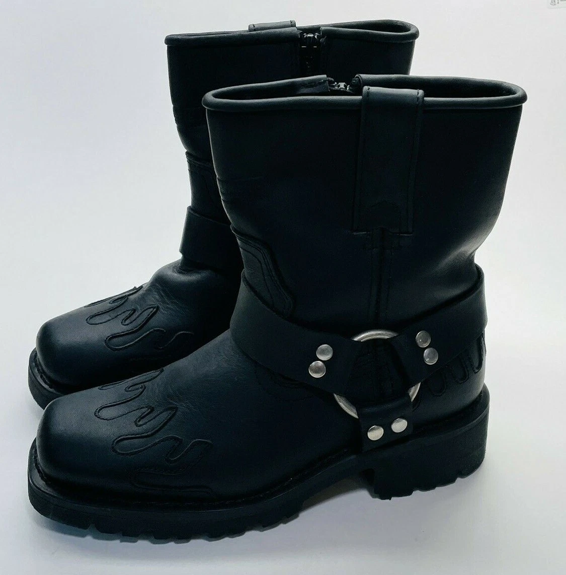 Flame motorcycle boots on sale