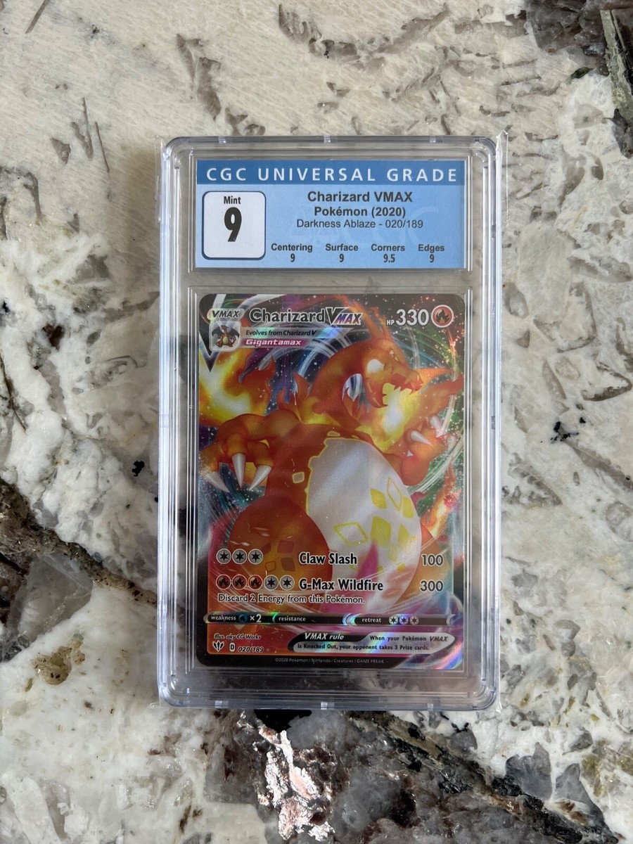ポケモンカード　リザードン VMAX Charizard VMAX CGC 9 Graded Charizard VMAX 20/189 CGC 9 MINT - WITH SUBGRADES possible