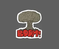 Boom Sticker Explosion Bomb Waterproof Quote Destruction Gift NEW