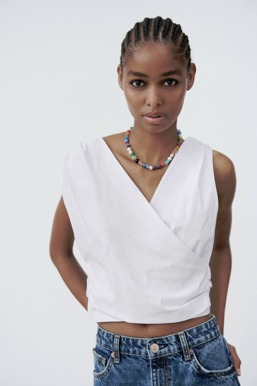 ruched zara top