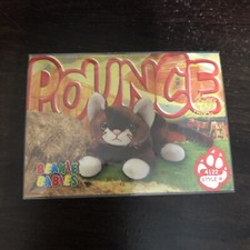 TY Beanie Babies BBOC Card Series 3 Common Pounce the Cat #4122