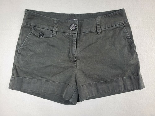 Shorts Cotton Cuffed Chino Black 