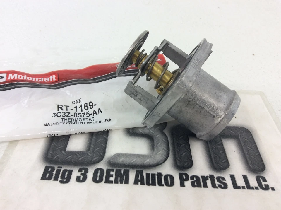 Termostato refrigerante motor diésel Ford serie E serie F 6,0 L con junta nuevo OEM Foto 2 de 3