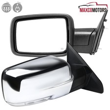 Side Mirrors Fits 2009-2012 Ram 1500 Chrome Power Heatedled Signal Leftright Side Mirrors Fits 2009-2012 Ram 1500 Chrome Power Heatedled Signal Leftright