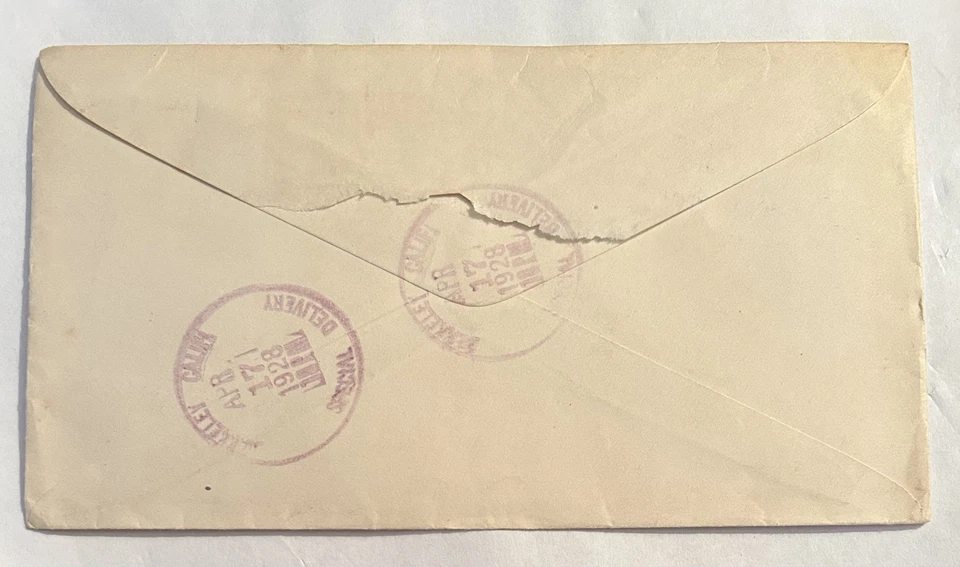 United States 1928 Special Delivery, Used on Embossed Envelope  - Image 2 of 2