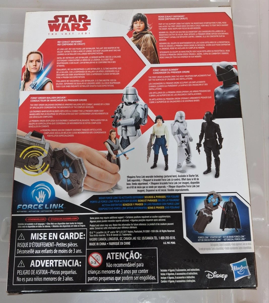 Star Wars The Last Jedi Battle On Crait 4 Pack 3.75 Inch Hasbro Disney 