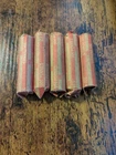 5 Rolls of Wheat Pennies (250) - Unsearched