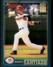 Benito Santiago 2001 Topps #677 Reds MLB READ FREE SHIPPING AutographDen