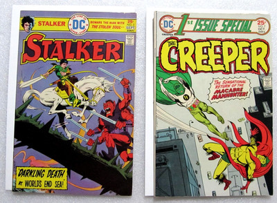 STEVE DITKO BRONZE AGE DC LOT STALKER #2 & 1ST ISSUE SPECIAL #7 CREEPER BOARDED