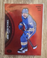 🏒JOHN-JASON PETERKA 12/100 RC🏒 2021-22 Skybox Metal Universe PMG #186