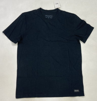 #ad Life Is Good Crusher Tee Solid T shirt Men Medium Back Short Sleeve $19.95