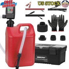Battery Powered Fuel Transfer Pump Auto-Stop Sensor Gas can NOT included