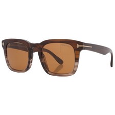 Tom Ford Dax Brown Square Men's Sunglasses FT0751/S 55E