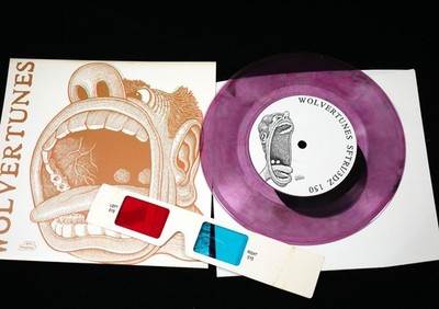 WOLVERTUNES 3D anaglyph 7'' vinyl record cover Ray Zone BASIL WOLVERTON - PURPLE