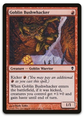 Goblin Bushwhacker #125 (NM) Zendikar ZEN Magic MTG