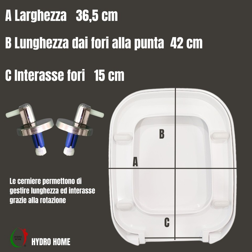 Toilettensitz Für RAK MOON TERMOINDUL WEISS – Mit Softclose Oder Normal, Made In Italy