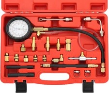 0-140 PSI Fuel Injector Injection Pump Pressure Tester Gauge Kit Fuel Pressure T