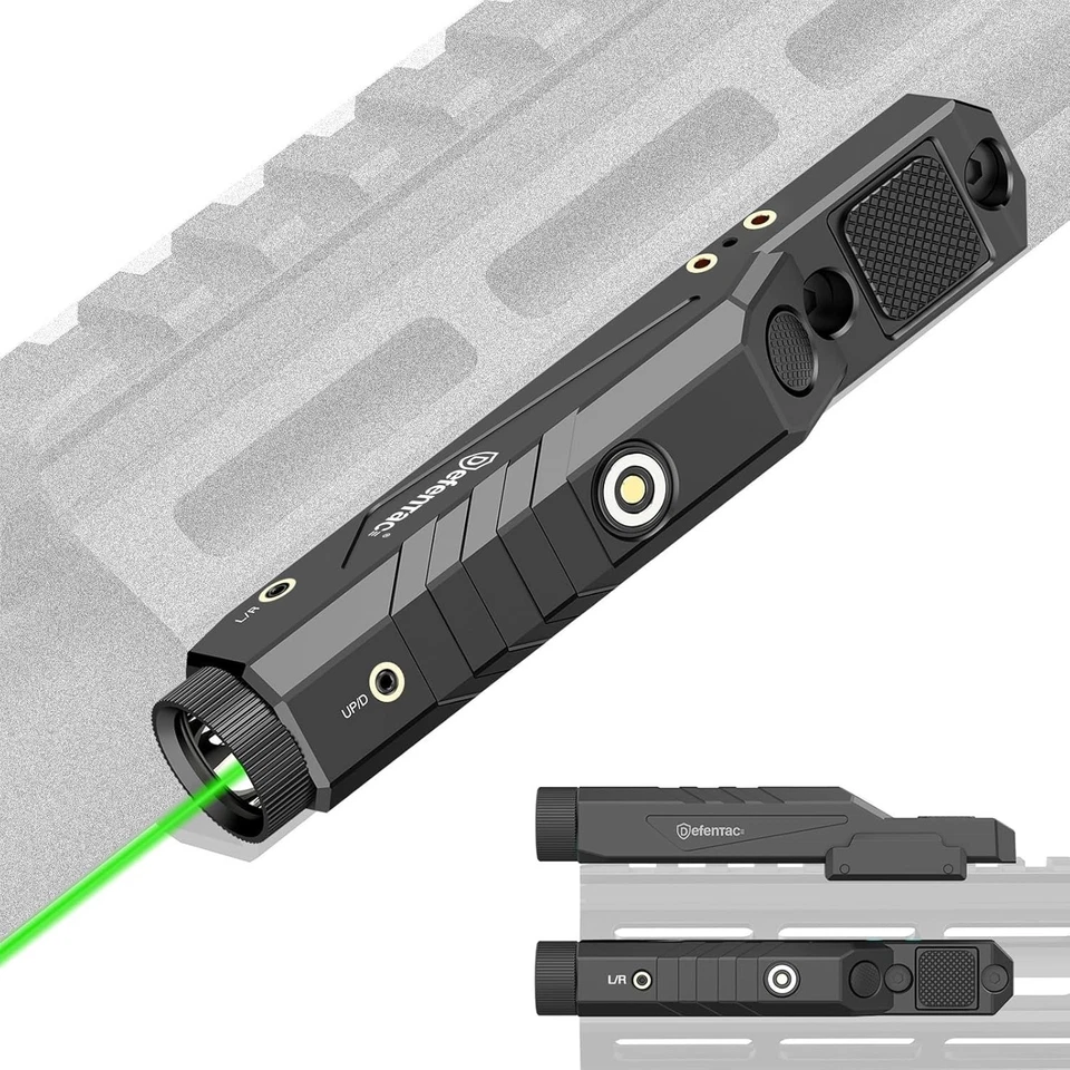 Laser Light Combo Aluminum Polymer 1600 Lumens Waterproof M-Lok Picatinny - Image 2 of 4