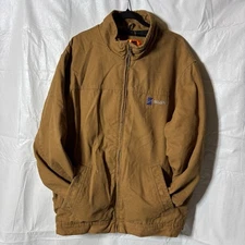 Mens Corner Stone by Port Authority Silgan Brown Work Heavy Jacket Size 2XL