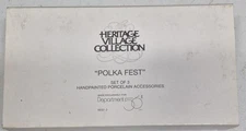 Dept 56 Heritage Village "Polka Fest" Christmas Figurine Set NOS NIB 