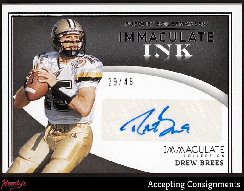 2022 Immaculate Collection Collegiate Ink #16 Drew Brees AUTO 29/49