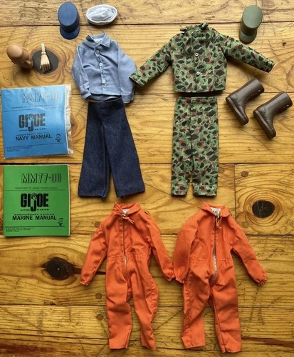 Vintage (c.2003) 40th Anniversary G.I. Joe Clothing And Parts Lot