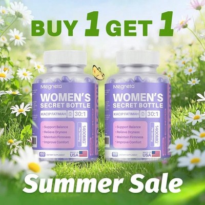 2 Bottles Women s Secret Bottle Capsules - Natural Dietary Supplement 120 Count