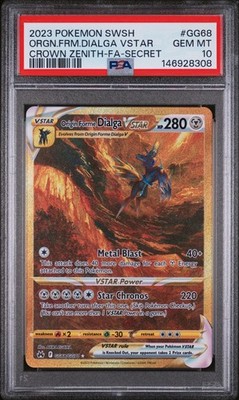 PSA 10 Origin Forme Dialga VSTAR GG68/GG70 Crown Zenith Pokemon
