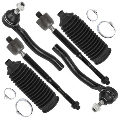 6pcs Front Tie Rod Ends & Rack Boot Kit for Versa 2012-17 Note 2014-17 103-3093