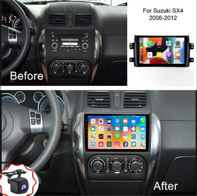 2+64G Carplay For Suzuki SX4 2006-2013 Android 15 Car Stereo Radio GPS Navi+Cam