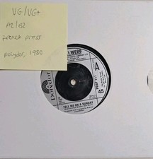 Marti Webb Tell Me On A Sunday Vinyl Record 7" VG/VG+ POSP111 1980