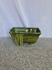 Vintage Cookson Pottery CP-1266,Planter  6", Tree of Life. Green Glazed MCM