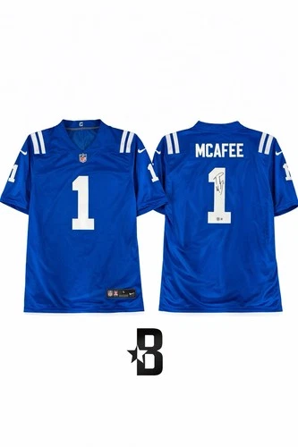 Pat Mcafee Autographed Jersey Beckett Authentication Indianapolis Colts WWE
