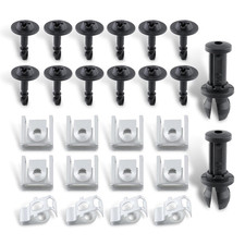 26 Pcs Engine under Cover Splash Guard Clips Screw Set Fit for Audi A5 Q5 A4 200