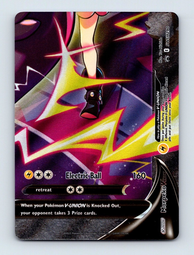 Morpeko V-UNION #SWSH290 SWSH Black Star Promos Pokemon Card NM