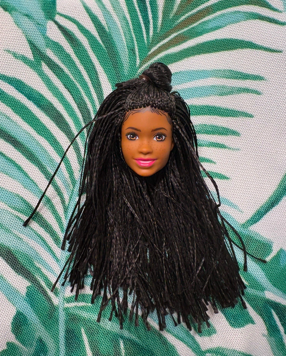 Micro Braids Hair / Mattel Barbie Doll Head Only For OOAK Br