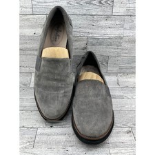 Clarks Grey Suede Slip On Loafer Flats Women Size 6.5 M 261388164040